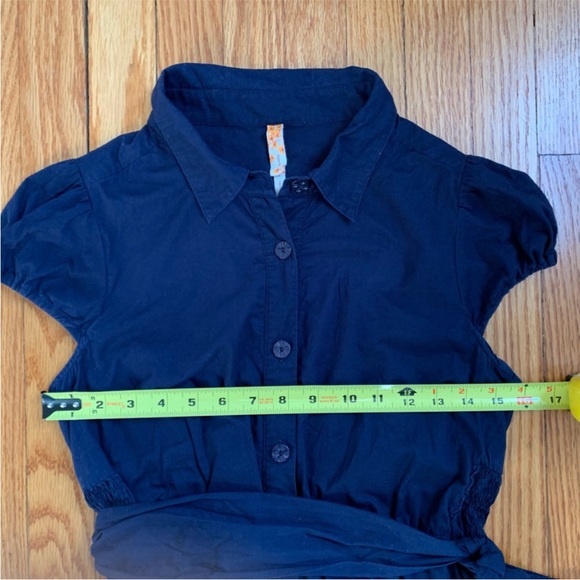 Anthropologie Maeve Blue Shirt Dress - Picture 5 of 9